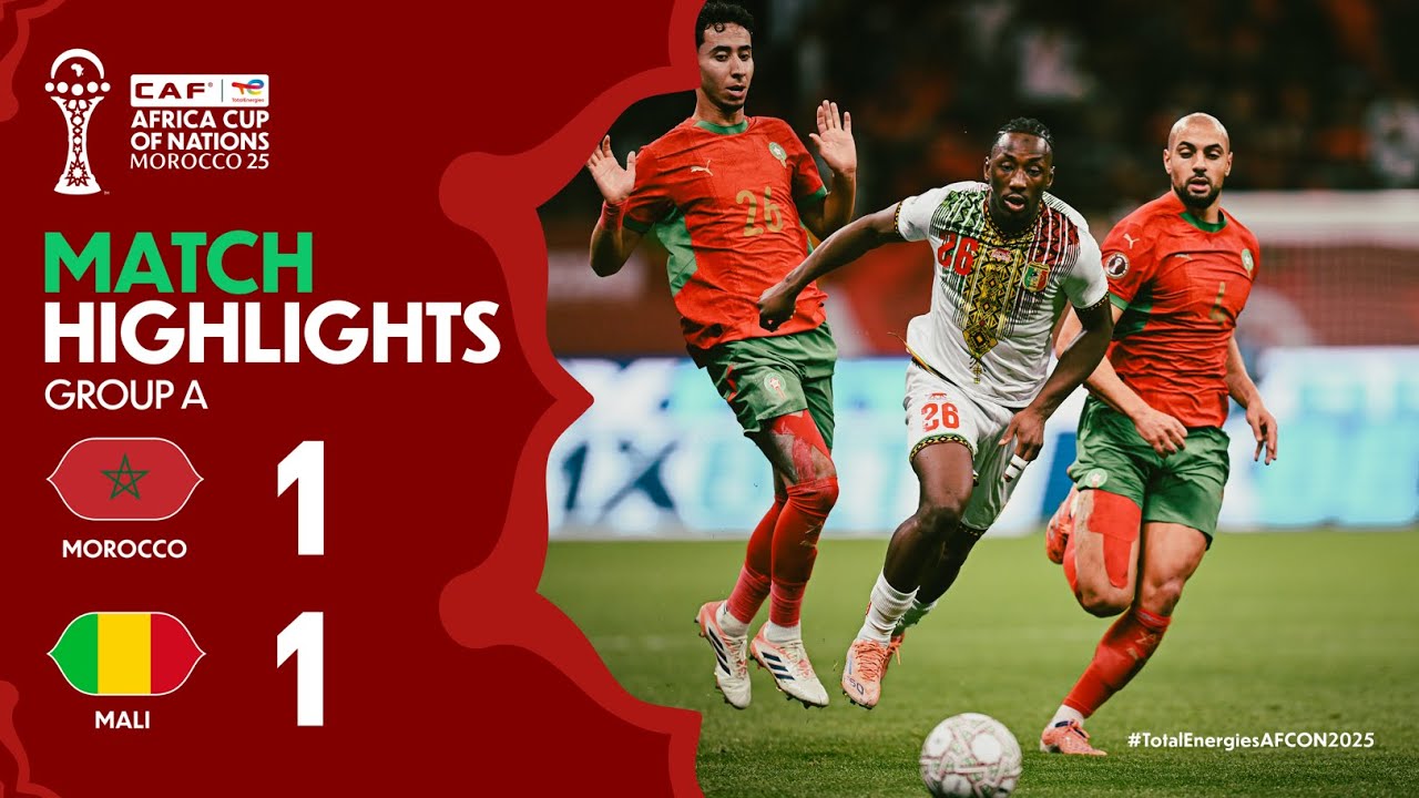 You are currently viewing HIGHLIGHTS | Morocco 🆚 Mali | #TotalEnergiesAFCON2025 – Group A |ملخص مباراة المغرب ومالي