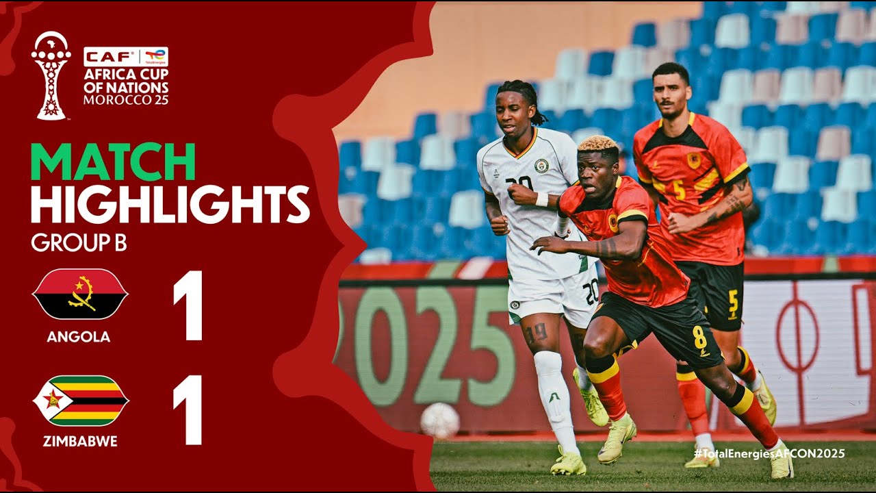 You are currently viewing HIGHLIGHTS | Angola 🆚 Zimbabwe | #TotalEnergiesAFCON2025 – Group B