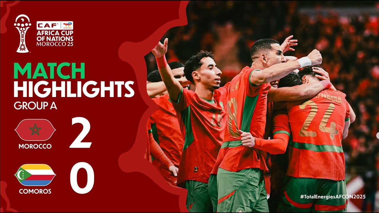 Read more about the article HIGHLIGHTS | Morocco 🆚 Comoros | #TotalEnergiesAFCON2025 – Group A | ملخص مباراة المغرب وجزر القمر